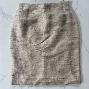 Vintage Valentino Beige tweed pencil skirt